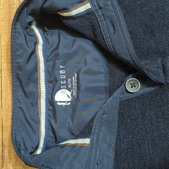 Nicoby Alpine 3 Button Long Sleeve Pullover Henley Size XL in Dark Blue - Picture 2 of 8